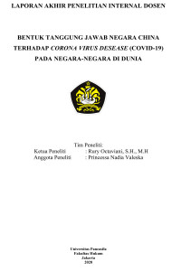 Bentuk Tanggung Jawab Negara China terhadap Corona Virus Desease (Covid-19) pada Negara-Negara di Dunia