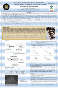 Preparation and Characterization of Crude Fucoidan–Chitosan Nanoparticles with Ionic Gelation Method from Brown Seaweed (Sargassumaquifolium)