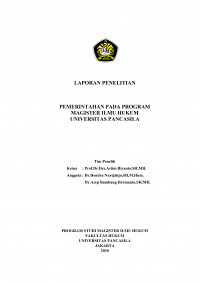 Evaluasi Kurikulum Konsentrasi Hukum Konstitusi dan Tata Kelola Pemerintahan pada Program Magister Ilmu Hukum Universitas Pancasila