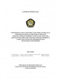 Otensitas Akta Notaris yang Dibuat Melalui Teknologi Digital Dikaitkan dengan Undang-undang Nomor 2 Tahun 2014 tentang Jabatan Notaris dan Undang-undang Nomor 19 Tahun 2016 tentang Informasi dan Transaksi Elektronik