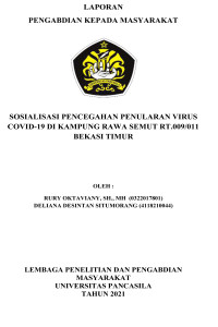 Sosialisasi Pencegahan Penularan Virus COVID-19 di Kampung Rawa Semut RT.009/011 Bekasi Timur