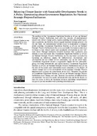 Balancing Climate Justice with Sustainable Development Needs in A Policy: Questioning about Government Regulations for National Strategic Projects Facilitation