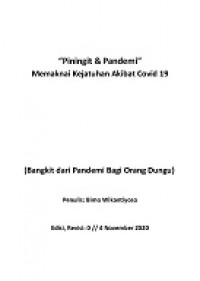 “Piningit & Pandemi” - Memaknai Kejatuhan Akibat Covid 19