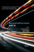 Proceedings of the 13th International Symposium on Advanced Vehicle Control (AVEC’16)