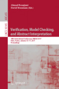 Verification, Model Checking, and Abstract Interpretation 18th International Conference, VMCAI 2017