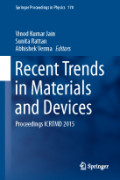 Recent Trends in Materials and Devices Proceedings ICRTMD 2015