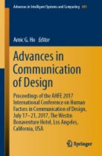 Advances in Communication of Design Proceedings of the AHFE 2017 International Conference on HumanFactors in Communication of Design,