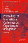 Proceedings of International Conference on Cognition and Recognition ICCR 2016