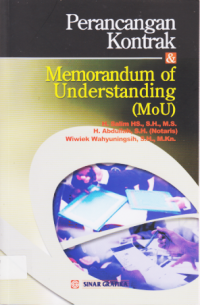 PERANCANGAN KONTRAK & MEMORANDUM OF UNDERSTANDING (MoU).