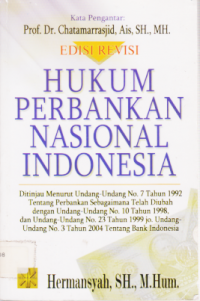 HUKUM PERBANKAN NASIONAL INDONESIA.