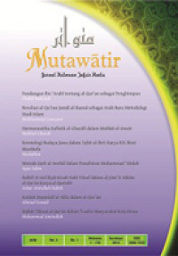 Mutawâtir: Jurnal Keilmuan Tafsir Hadis