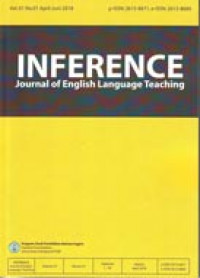 Inference: Journal of English Language Teaching Vol. 01 No. 01 April-Juni 2018