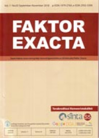 Faktor Exacta Vol. 11 No. 03 September-November 2018