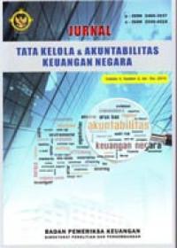 Jurnal Tata Kelola & Akuntabilitas Keuangan Negara Vol. 4, No. 2, Jul-Dec 2018