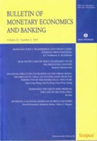 Bulletin of Monetary Economics and Banking Volume 22, Number 2, 2019