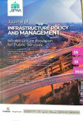 Journal Of Infrastructure Policy And Management Volume 05 Number 01 December 2022