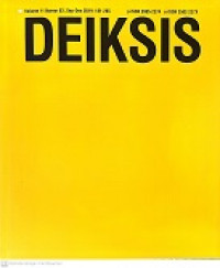 Deiksis Volume 11 Nomor 03 (September-Desember 2019)