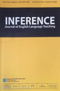 Inference: Journal of English Language Teaching Vol. 03 No. 02 Agustus-November 2020