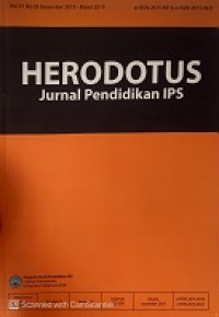 Herodotus: Jurnal Pendidikan IPS Vol. 01 No. 03 Desember 2019 - Maret 2019