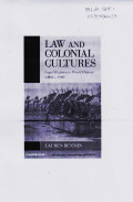 LAW AND COLONIAL CULTURES LEGAL REGIMES IN WORLD HISTORY