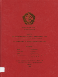 IMPLEMENTASI RESTORATIVE JUSTICE TERHADAP ANAK YANG MELAKUKAN TINDAK PIDANA PENCABULAN (ANALISA PUTUSAN NO. 11/PID.SUS.ANAK/2015/PN.JKT.TIM).