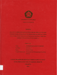 ANALISIS YURIDIS PENERAPAN UNSUR DELIK TERHADAP PELAKU TINDAK PIDANA PENGANGKUTAN BAHAN BAKAR MINYAK TANPA IZIN USAHA PENGANGKUTAN (STUDI KASUS PUTUSAN PERKARA NOMOR 53/PID.SUS/2015/PN.MTW (MIGAS).