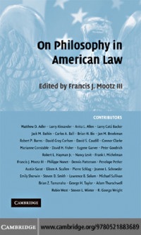 ON PHILOSOPHY IN AMERICAN LAW