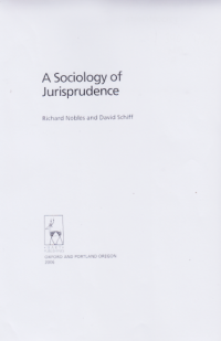 A SOCIOLOGY OF JURISPRUDENCE