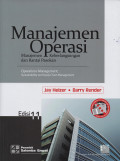 Manajemen Operasi : Manajemen Keberlangsungan dan Rantai Pasokan Edisi 11