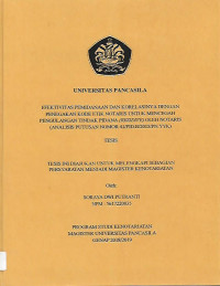 Efektivitas Pemidanaan Dan Korelasinya Dengan Penegakan Kode Etik Notaris Untuk Mencegah Pengulangan tindak Pidana (Residive) Oleh Notaris (Analisis Putusan Nomor 41/PID.B/2015/PN.YYK)