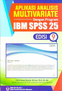 Aplikasi Analisis Multivariate dengan Program IBM SPSS 25