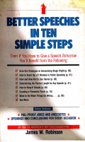 Better Speeches in Ten Simple Steps