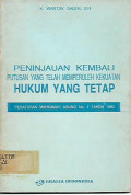 Peninjauan Kembali Putusan Yang Telah Memperoleh Kekuatan Hukum Yang Tetap