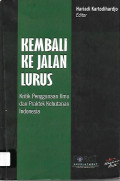 KEMBALI KE JALAN LURUS