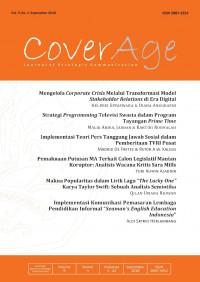 CoverAge : Journal of Strategic Communication