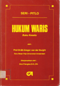 Image of HUKUM WARIS (SERI - PITLO) BUKU KESATU.